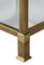 Mid-Century Brass & Glass Top Side Tables, Set of 2, Image 6