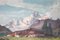 Paysage de Montagne, 1880s, Huile sur Toile, Encadrée 10