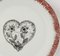 Carnation Heart Dessert Plates by Lithian Ricci, Set of 2 2