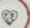 Carnation Heart Dessert Plates by Lithian Ricci, Set of 2, Image 2