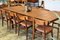 Danish Dining Table in Walnut with 4 Pull-Out Tops 17