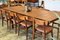 Danish Dining Table in Walnut with 4 Pull-Out Tops, Image 17