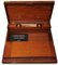 Georgische Schreibbox aus Messing mit rotem Leder von Royal Warrant Maker Tompson, 1830er, 19. Jh 8
