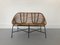 Mid-Century Rattan Bench, 1960s 1