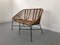 Banc Mid-Century en Rotin, 1960s 2