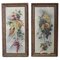 Art Nouveau Composition with Flowers and Fruit, 1910s, Oil on Canvas, Framed, Set of 2 1