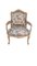 Französische Bergere Stühle mit floralem Stoffbezug, 2 . Set 5