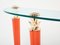 Orange Lacquered and Bronze Glass Console Table by Garouste & Bonetti, 1995, Image 8