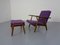 Model GE-240 Armchair and Ottoman by Hans J. Wegner for Getama, 1950s, Set of 2, Image 4