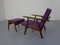 Model GE-240 Armchair and Ottoman by Hans J. Wegner for Getama, 1950s, Set of 2 5