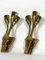 Mid-Century Modern Italian Brass Sconces from Lumi Milano, 1960s, Set of 2 2