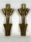 Mid-Century Modern Italian Brass Sconces from Lumi Milano, 1960s, Set of 2 1