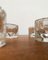 Vintage Scandinavian Ice Glass Candleholders, 1970s, Set of 5 10