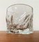 Vintage Scandinavian Ice Glass Vase, 1970s 3