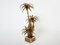 Lampada da terra a forma di palma in ottone di Maison Jansen, Francia, anni '70, Immagine 1