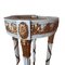 Antique Italian Pedestal Table with Marble Top and Gilt Carved Wood, Image 3