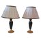 Italian Florentine Table Lamps in Marble and Gilt Brass by Lanciotto Galeotti for L'Originale, 1980s, Set of 2 1