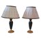 Italian Florentine Table Lamps in Marble and Gilt Brass by Lanciotto Galeotti for L'Originale, 1980s, Set of 2, Image 1