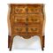 Antique French Marquetry Chest of Drawers in Kingwood and Walnut 1