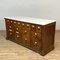 Apothecary Chest of Drawers with Marble Top, 1930s 3