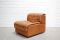 Swiss Modular DS-11 Cognac Leather Sofa from De Sede, 1985 26