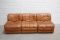 Swiss Modular DS-11 Cognac Leather Sofa from De Sede, 1985 5