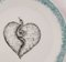 Snake Heart Dessert Plates by Lithian Ricci, Set of 2 2