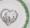 Flowers Heart Dessert Plates by Lithian Ricci, Set of 2 2