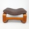 Teak and Leather Footstool from Skipper Mobler, 1970s 2