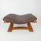 Teak and Leather Footstool from Skipper Mobler, 1970s 4