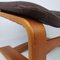 Teak and Leather Footstool from Skipper Mobler, 1970s 7