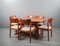 Danish Dining Table and Teak Chairs by Niels Koefoed for Koefoed Hornslet & Glostrup, Set of 7 1