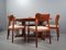 Danish Dining Table and Teak Chairs by Niels Koefoed for Koefoed Hornslet & Glostrup, Set of 7 2