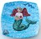 Mermaid Dessert Plates by Lithian Ricci, Set of 2 1