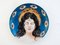 Hand-Painted Porcelain St. Lucia Plate by Lithian Ricci, Image 1