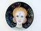 Hand-Painted Porcelain St. Barbara Plate by Lithian Ricci 1