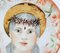 Hand-Painted Porcelain St. Rita Plate by Lithian Ricci 2