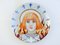 Hand-Painted Porcelain St. Joan of Arc Plate by Lithian Ricci 1