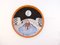 Hand-Painted Porcelain The Moon Plate by Lithian Ricci 1