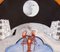Hand-Painted Porcelain The Moon Plate by Lithian Ricci, Image 2