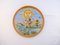 Hand-Painted Porcelain The Sun Plate by Lithian Ricci 1