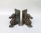 Serre-Livres Hippocampe en Bronze, 1950s, Set de 2 3