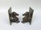 Seepferdchen Buchstützen aus Bronze, 1950er, 2er Set 5