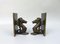 Seepferdchen Buchstützen aus Bronze, 1950er, 2er Set 4