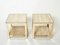 Italian Brass, Chrome & Travertine End Tables, 1970s, Set of 2 12