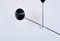 Black Counterbalance Ceiling Lamp by J. J. M. Hoogervorst for Anvia, 1950s, Image 13