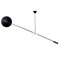 Black Counterbalance Ceiling Lamp by J. J. M. Hoogervorst for Anvia, 1950s 1