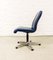 Swiss Executive Desk Chair in Ocean Blue Leather from Sitag, 1970s 3
