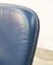 Swiss Executive Desk Chair in Ocean Blue Leather from Sitag, 1970s, Image 5