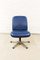 Swiss Executive Desk Chair in Ocean Blue Leather from Sitag, 1970s, Image 2